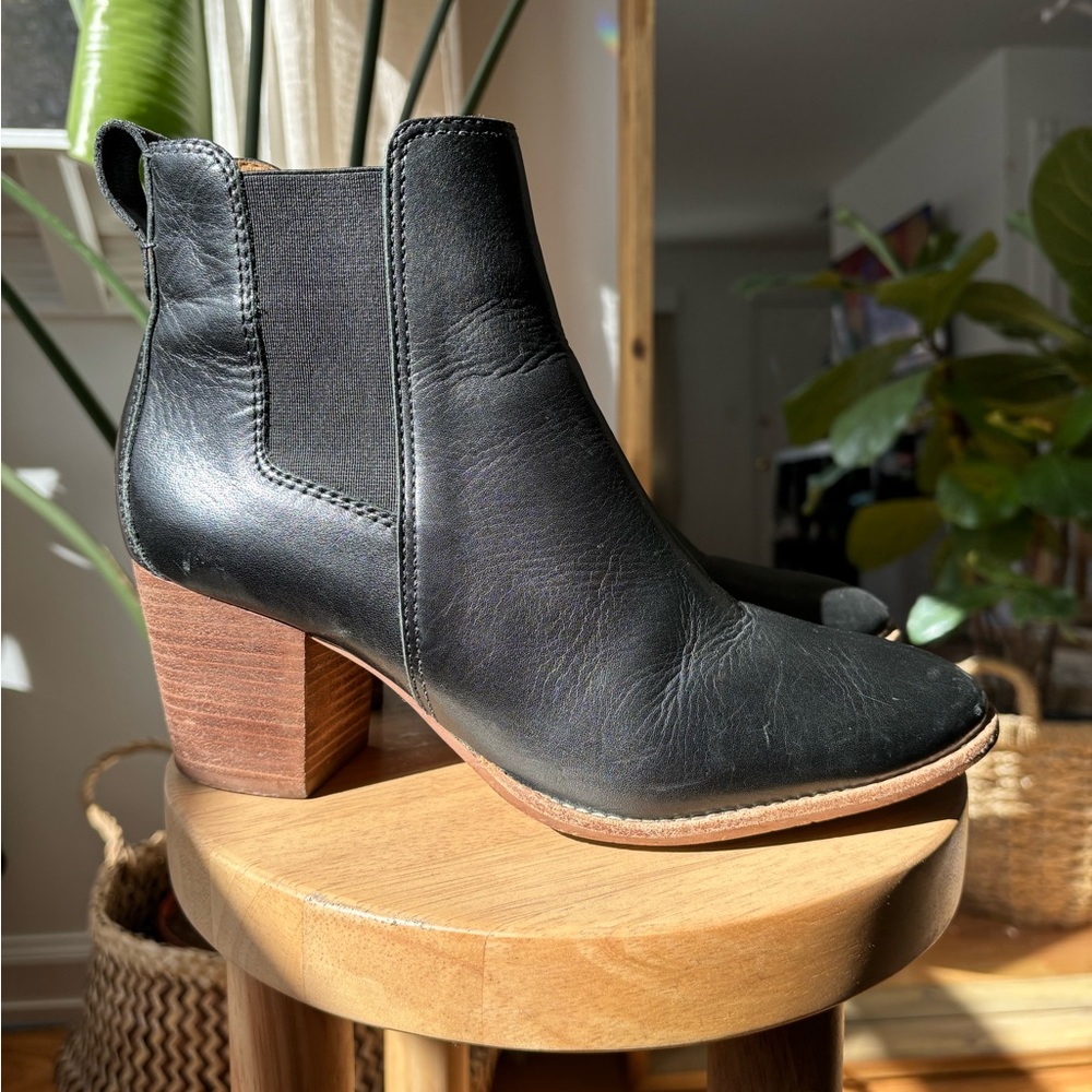 Madewell The Regan Boot Black sz 8.5